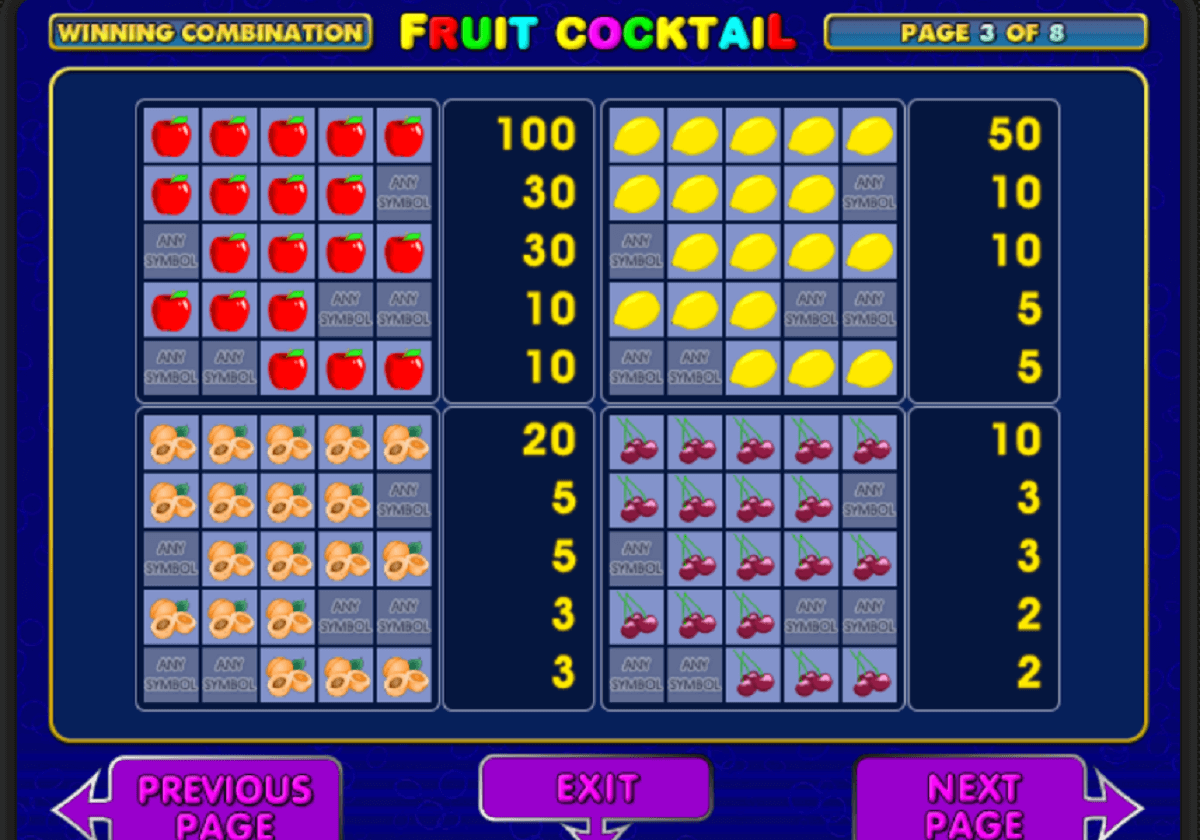 Fruit Cocktail online gratis
