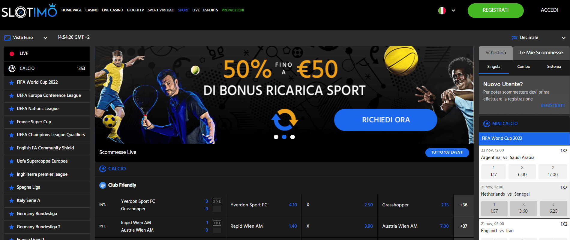 Slotimo Scommesse