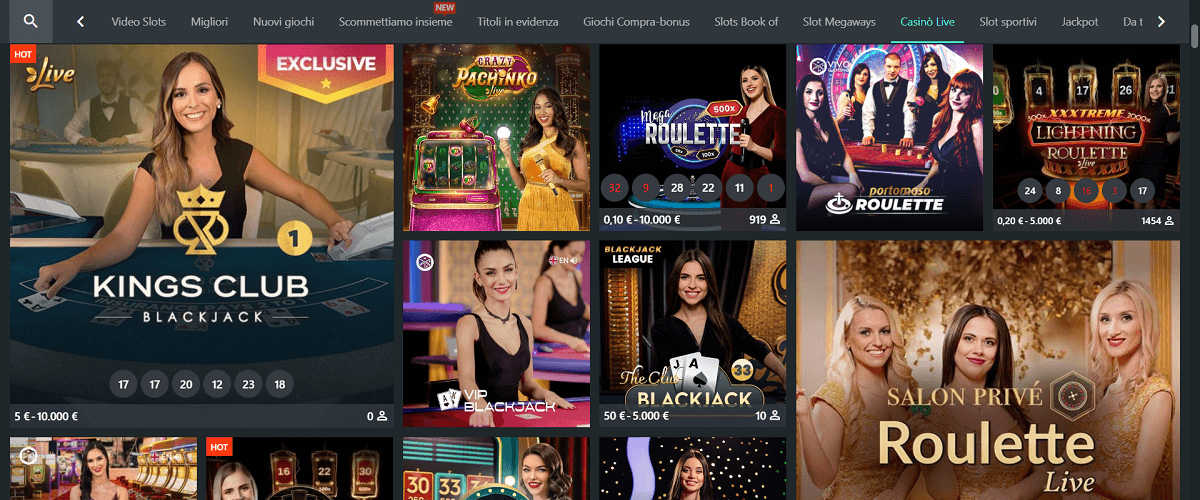 1Bet Casino live