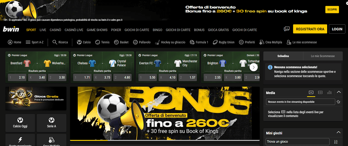 Bwin Scommesse