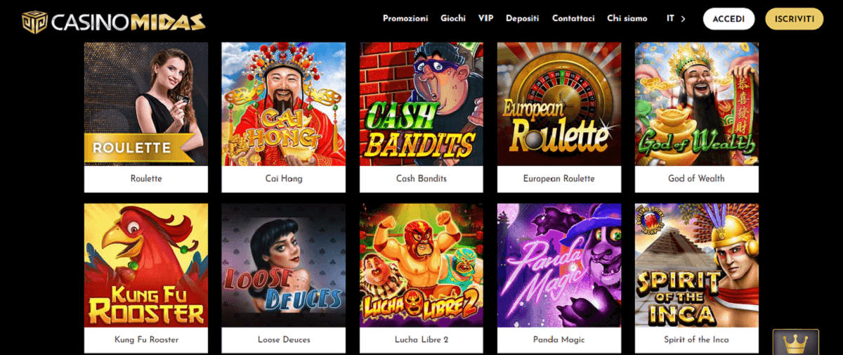 Casino Midas Giochi