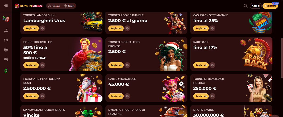 Roman Casino Promozioni