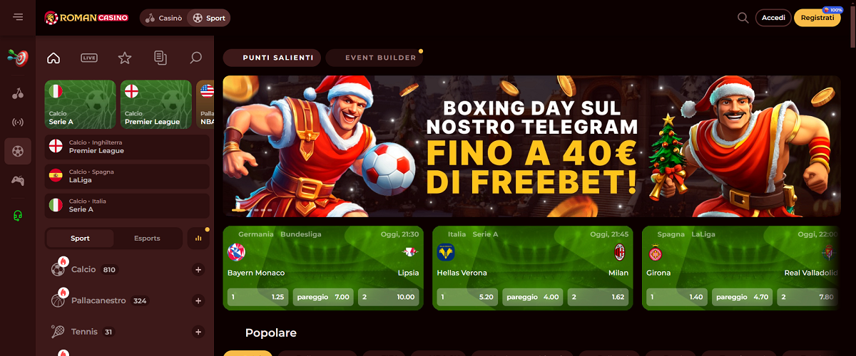 Roman Casino Scommesse