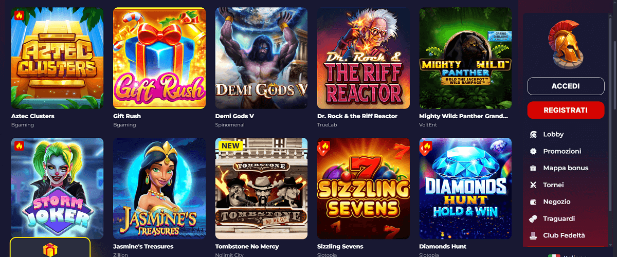 Slota Casino Giochi