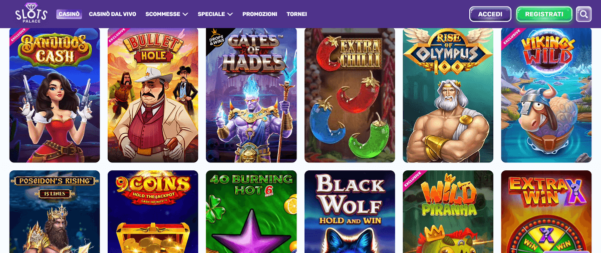 Slots Palace Giochi