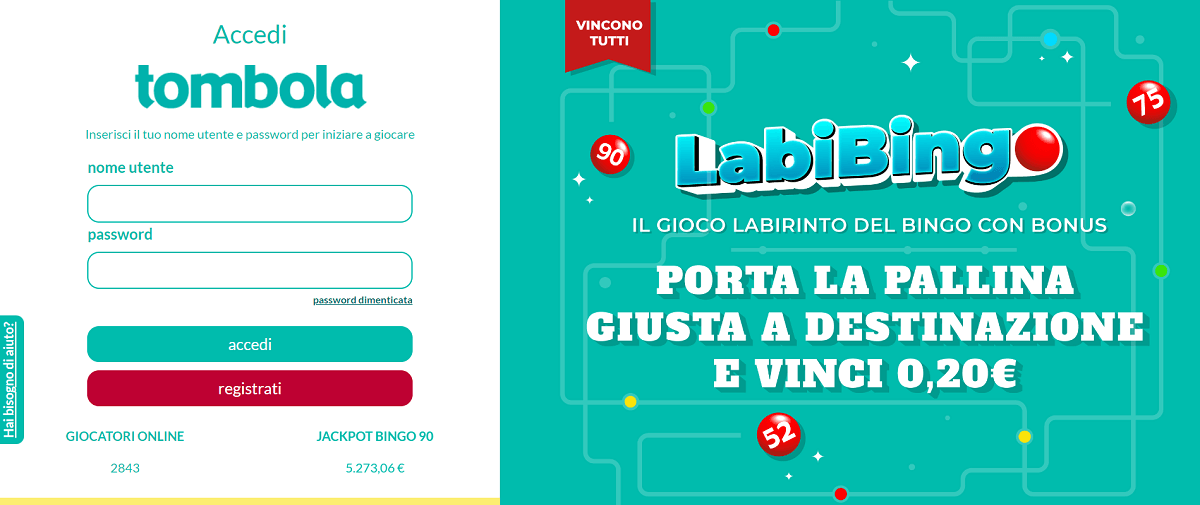 Tombola.it Login