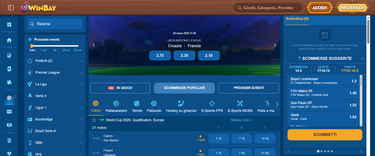 Winbay Scommesse