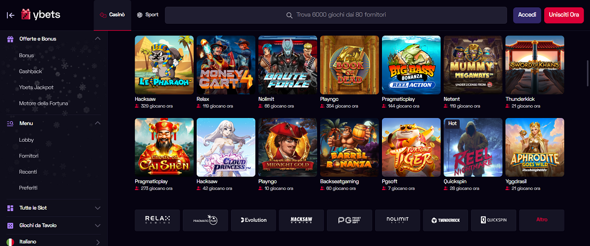 Ybets Casino